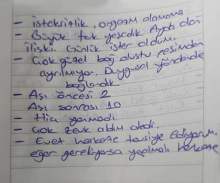 Ayda olan ilişkiyi günlük ister oldum.