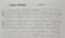 Sizinle tanıştığım için rabbime şükrediyorum.